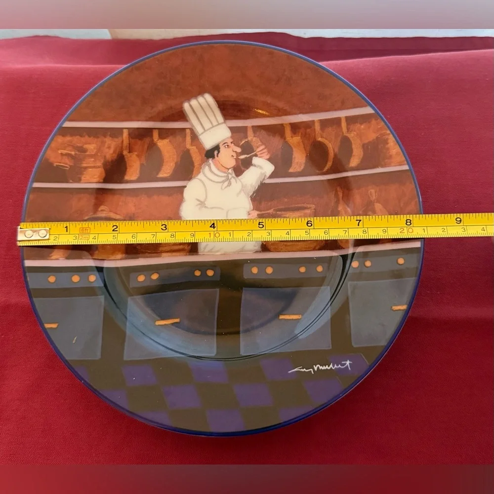 6 Williams Sonoma CHEF SERIES by Guy Buffet Salad Plates 8.25